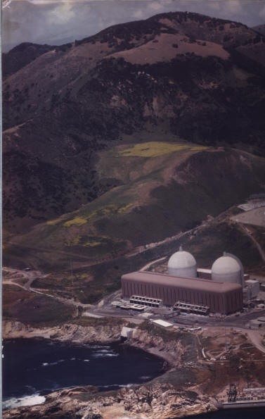 Aerial photograph, Diablo Canyon nuclear power plant, San Luis Obispo, California