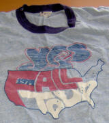 Yes fall tour 1974 T-shirt.  Clair Brothers issue.