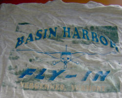 Basin Harbor Fly-In T-shirt, Vergennes VT., circa 1990