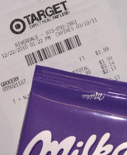 Cadbury milk chocolate bar