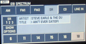 Ford Escape Hybrid / Sirius Radio Artist and Title Display