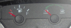 Ford Escape Hybrid Fuel and Hybrid Assist Gauges