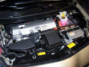 2010 Prius engine compartment