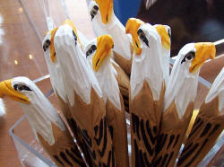 Eagle-tipped pens.  Very festive.