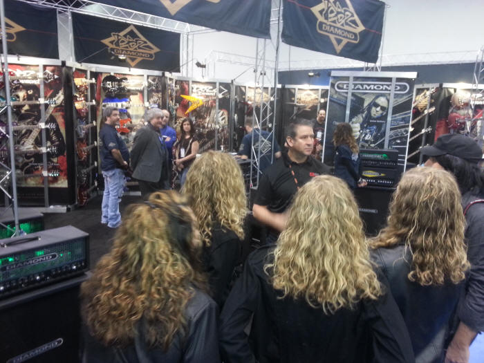It's good to have a camera and to be tall - taken at NAMM 2014