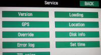 2005 Prius display showing hidden service functions