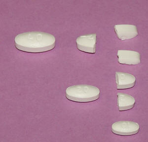Lipitor pills split into different dosages