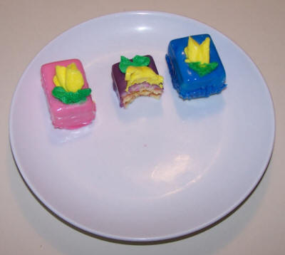 Danger, danger, purple petit four