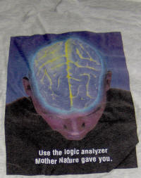 Tektronix T-shirt add for their Logic Analyzer