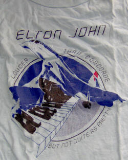Elton John Clair Brothers tour T-shirt