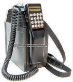Original multi-pound clunker cellphone from Radio Shack, circa 1986