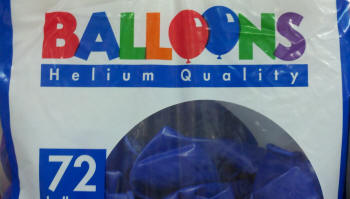 Not just any balloons.  These are "helium quality."