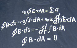 Maxwell's Equations in integral form T-shirt