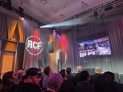 The RCF company demoed some mighty good sounding speakers! And I don't say that just because they have provided some of the best, personalized-for-me trade-show swag.