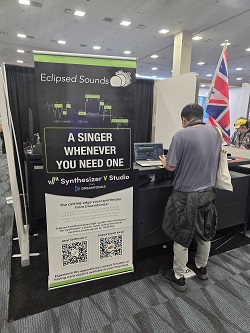 Eclipsed Sounds provides "high quality voice databases" and puts a pro vocalist at your fingertips. Click the picture to read the sign.