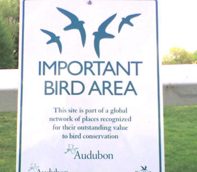 Audobon Society "Importand Bird Area" sign
