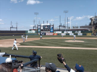 Bridgeport Bluefish vs. The Long Island Ducks at Bridgeport, CT. Harbor stadium