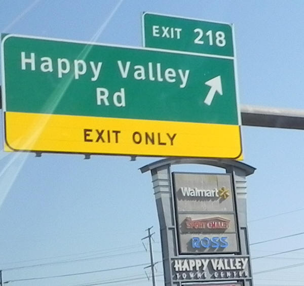 This way to Happy Valley!