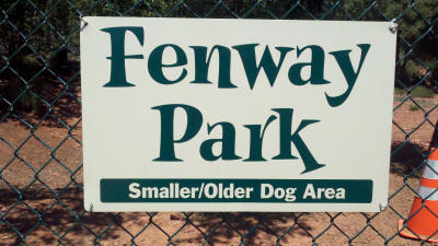 Fenway Park sign (Sedona Dog Park)