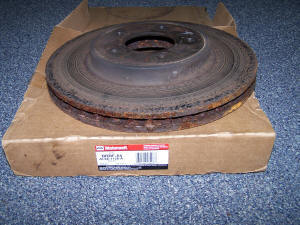 Ford Escape hybrid brake disk rusted out after 16,000 miles